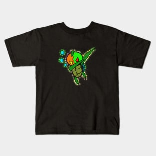 Dabbing Jack O Lantern Sea Turtle Halloween Trick Or Treat Kids T-Shirt